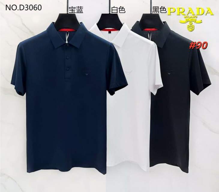 Picture of Prada Polo Shirts Short _SKUPradaM-4XL12yr25325656